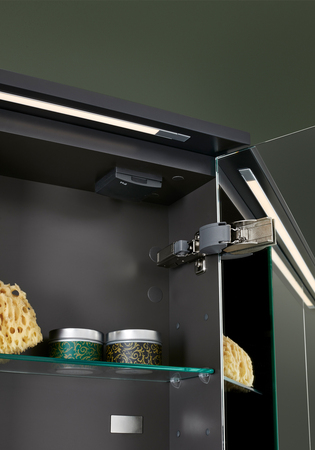 Edge Spegelskåp 800 Antracitgrå