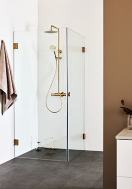 DUSCHHÖRN INFINITY 80X80 MÄSSING