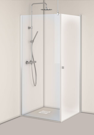Igloo Pro Duschhörn Dörr + Vägg Frostat/Klarglas 70X100