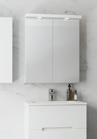 Spegelskåp Store Ledspots Vit 600