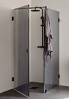 DUSCHHÖRN INFINITY LACE COMBI DÖRR/VÄGG 90X90 SVART