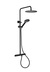 Takdusch Fine 160Cc Svart Med Ø200 Duschhuvud