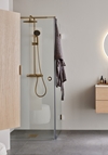 DUSCHHÖRN INFINITY COMBI DÖRR/VÄGG 90X90 MÄSSING