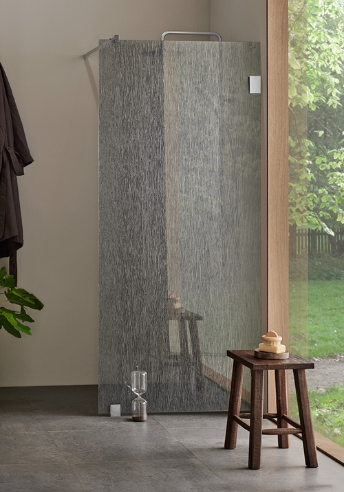 DUSCHVÄGG INFINITY LACE 90 KROM