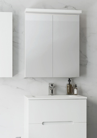 Spegelskåp Store Ledprofil Vit 600