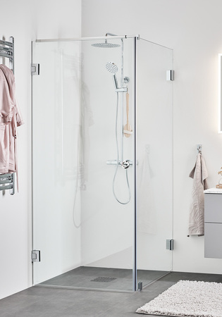 Duschhörn Infinity Combi Dörr/Vägg 80X100 Krom