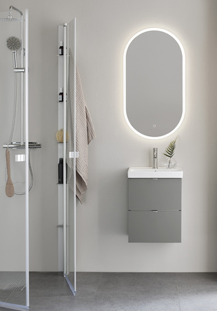 Tvättställsskåp Neat Lådor Varm Grå 420 Med Tvättställ