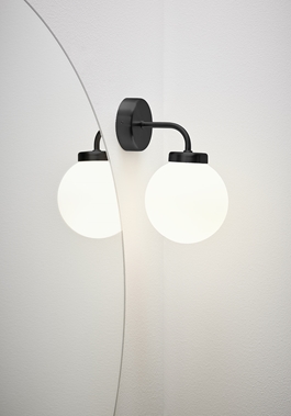 LAMPA GLOBE SVART MATT