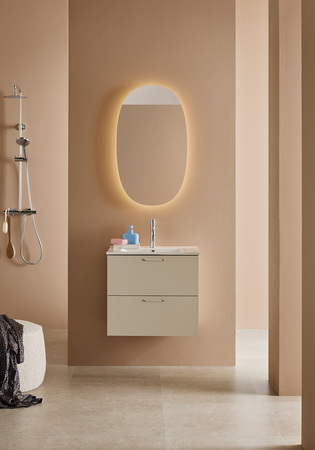 Tvättställsskåp Sand 2 Lådor 600 Beige Shape