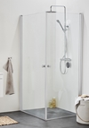 DUSCHHÖRN HAFA RAIN CORNER 80X80 KLARGLAS ALU PROFIL