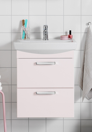 Badrumsskåp Hafa Life Lådfront 500 Mm Ljusrosa Matt