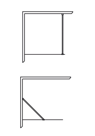 Duschvägg Igloo Pro I-Wall 80 Klarglas Svart