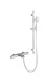 Duschset Gaia Med Badkarsblandare Tide Krom Cc160