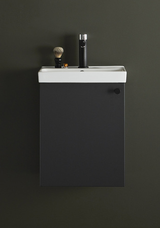 Tvättställsskåp Neat Lucka Med Tvättställ Antracit 420