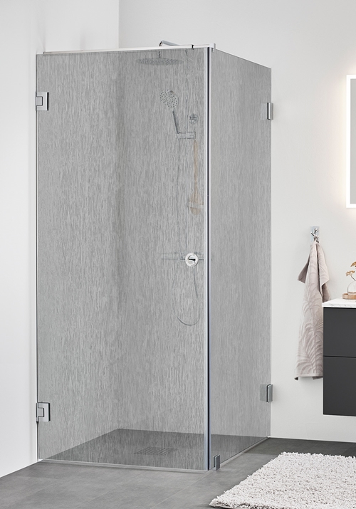 DUSCHHÖRN INFINITY LACE COMBI DÖRR/VÄGG 90X90 KROM