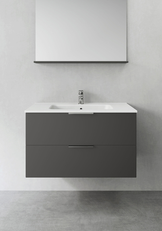 Tvättställsskåp Hafa Shape Antracit 900