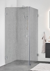 DUSCHHÖRN INFINITY LACE COMBI DÖRR/VÄGG 90X90 KROM
