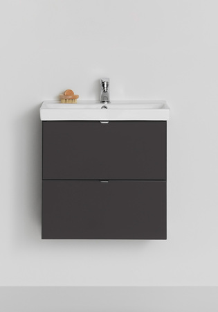 Tvättställsskåp Neat Lådor Antracit 550 Med Tvättställ