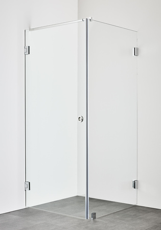 Duschhörn Infinity Combi Dörr/Vägg 80X100 Krom