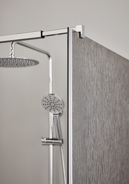 DUSCHVÄGG INFINITY LACE 90 KROM