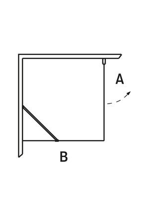 Duschhörn Igloo Pro Dörr + Vägg 90X90 Klarglas Svart