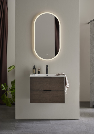 Tvättställsskåp Go 2 Lådor Mörk Ek 600