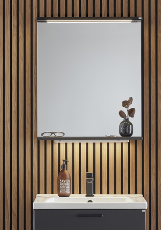 Spegel Store Ledprofil Antracit 600