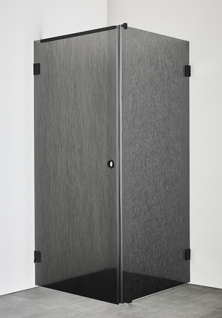 Duschhörn Infinity Lace Combi Dörr/Vägg 80X80 Svart