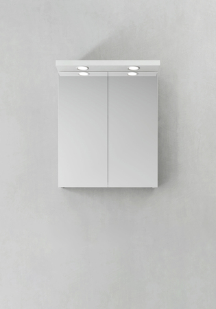 Spegelskåp Store Ledspots Vit 600