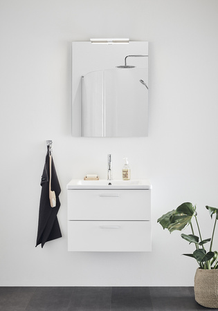 Badrumsskåp Hafa Stay Vit O Handtag Shape 600Mm Vit