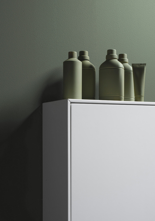 Edge Högskåp Vit Push-To-Open