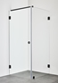 DUSCHHÖRN INFINITY COMBI DÖRR/VÄGG 100X100 SVART