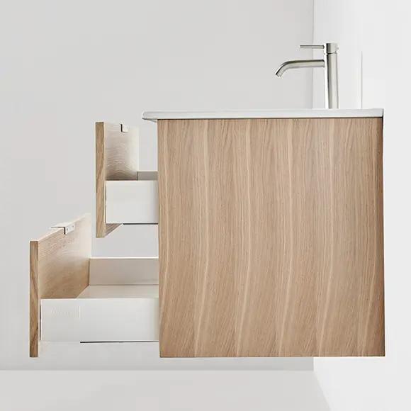 Badrumsmöbel Hafa Go i ljus ek