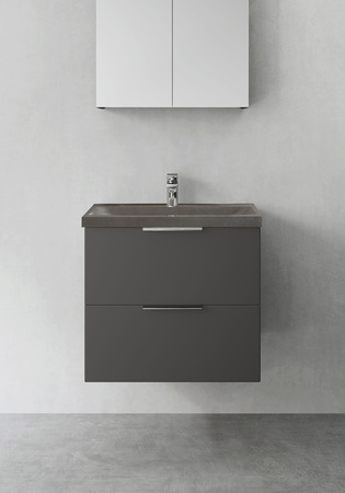 Badrumsskåp Hafa Shape Antracit 600 M Tvättställ Betong