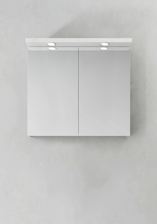 Spegelskåp Hafa Store Ledspots Vit 800 Mm